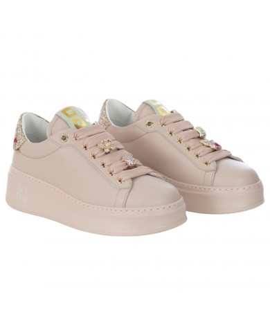 Sneaker Donna Gio+ Charms Pia Leather Pink Rose