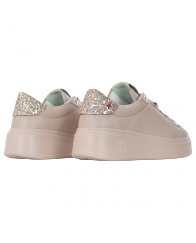 Sneaker Donna Gio+ Charms Pia Leather Pink Rose