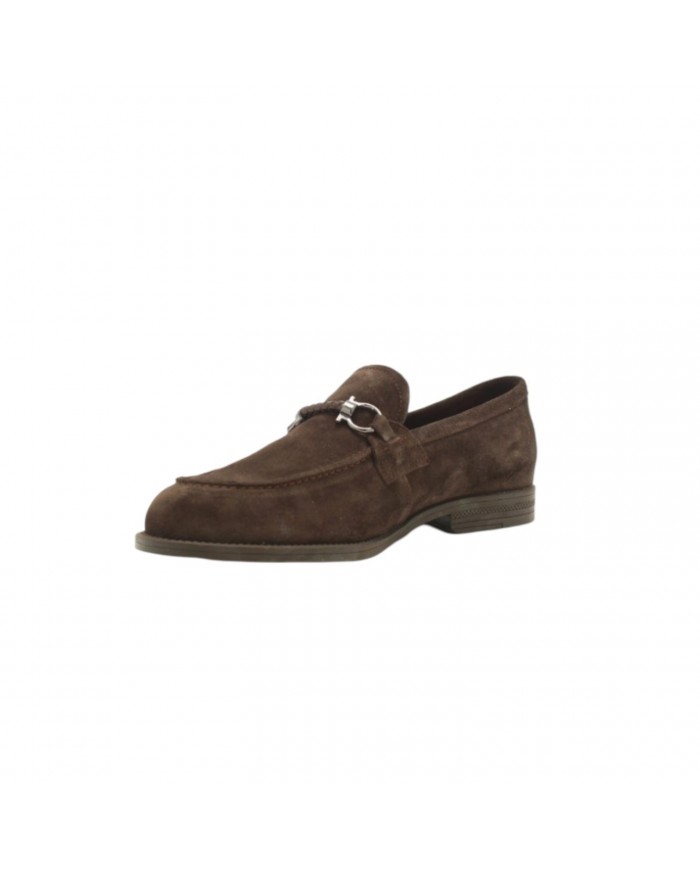 Mocassino Uomo Fluchos Henri F1930 Suede Afelpado Cafe