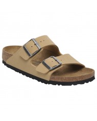 Sandalo Donna Birkenstock Unisex Uomo Arizona Birko-Flor Nubuck Birkibuc Latte Cream
