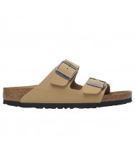 Sandalo Donna Birkenstock Unisex Uomo Arizona Birko-Flor Nubuck Birkibuc Latte Cream