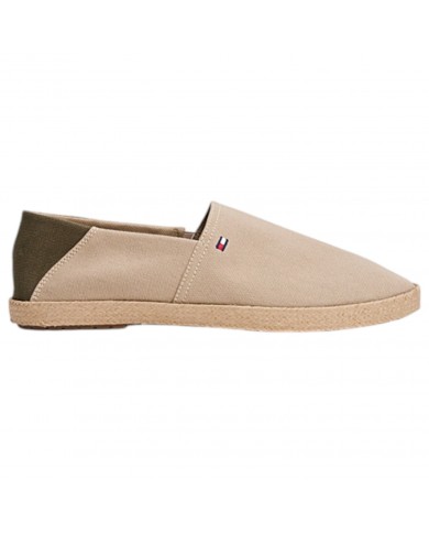 Espadrillas Uomo Tommy Hilfiger Slip On Cotone Beige