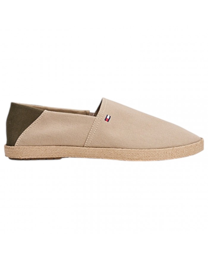 Espadrillas Uomo Tommy Hilfiger Slip On Cotone Beige