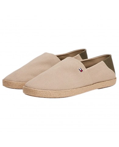 Espadrillas Uomo Tommy Hilfiger Slip On Cotone Beige