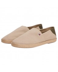 Espadrillas Uomo Tommy Hilfiger Slip On Cotone Beige