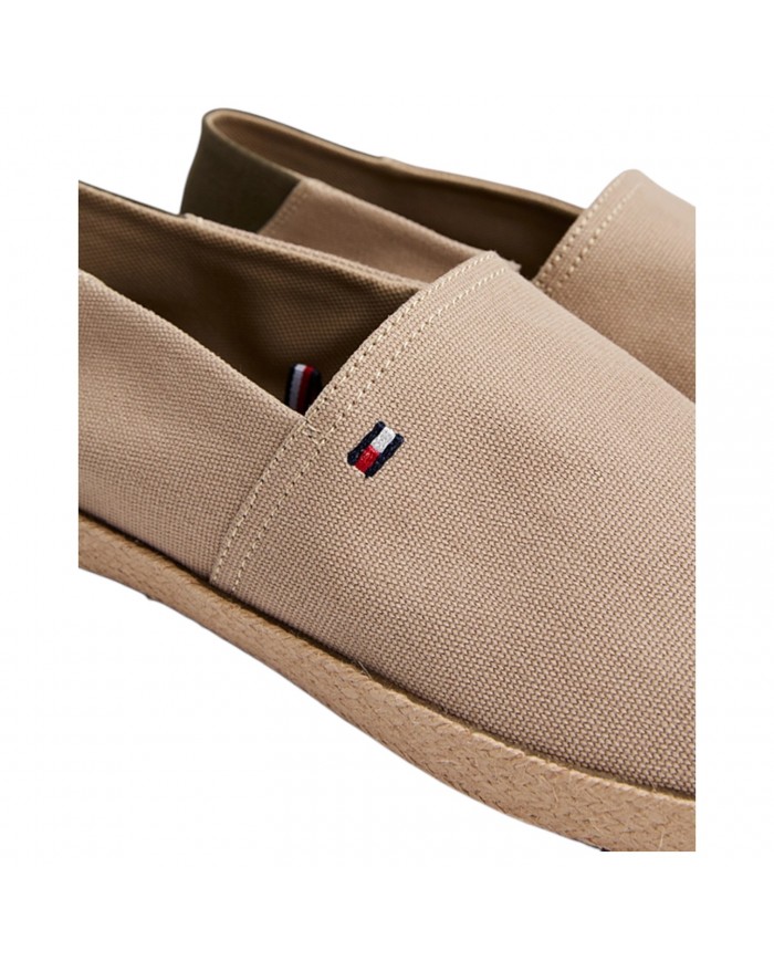 Espadrillas Uomo Tommy Hilfiger Slip On Cotone Beige