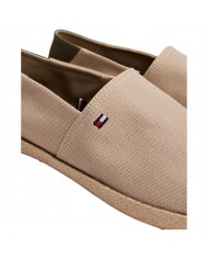 Espadrillas Uomo Tommy Hilfiger Slip On Cotone Beige