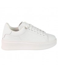Sneakers Donna Gaelle Platform G Logo Impresso Leather White
