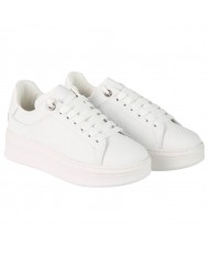 Sneakers Donna Gaelle Platform G Logo Impresso Leather White