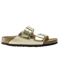 Sandalo Donna Unisex Birkenstock Arizona Birko-Flor Doppia Fascia Gold