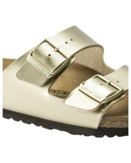 Sandalo Donna Unisex Birkenstock Arizona Birko-Flor Doppia Fascia Gold