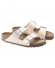 Sandalo Donna Birkenstock Arizona Vegan Birko-Flor Nubuck Light Rose
