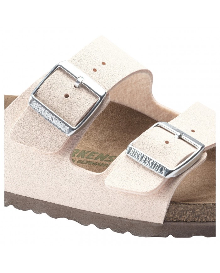 Sandalo Donna Birkenstock Arizona Vegan Birko-Flor Nubuck Light Rose