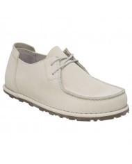 Mocassino Uomo Birkenstock Unisex Donna Utti Lace Pelle scamosciata Antique White