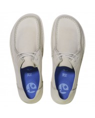 Mocassino Uomo Birkenstock Unisex Donna Utti Lace Pelle scamosciata Antique White