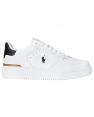 Sneaker Uomo Ralph Lauren Masters Court Leather White Blue