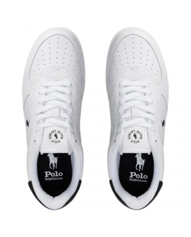Sneaker Uomo Ralph Lauren Masters Court Leather White Blue