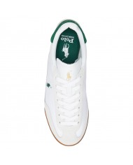Sneaker Uomo Ralph Lauren Hester Pp Mesh Suede White Green
