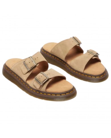 Ciabatta Uomo Dr Martens Josef Bronx Suede Savannah Tan Beige