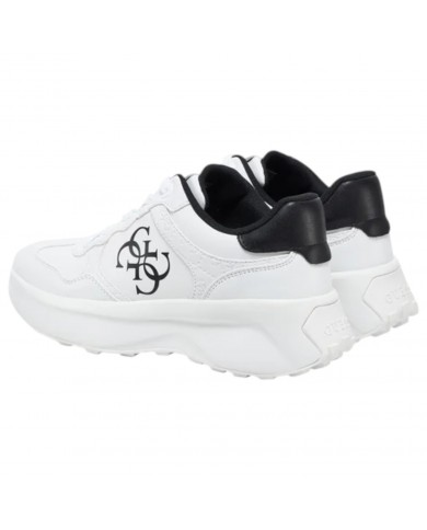 Sneaker Donna Guess Runner Luckei 4G Logo Leather White