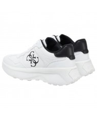 Sneaker Donna Guess Runner Luckei 4G Logo Leather White