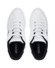 Sneaker Donna Guess Runner Luckei 4G Logo Leather White