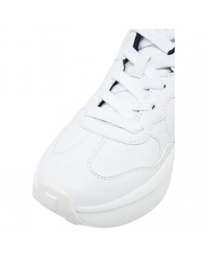 Sneaker Donna Guess Runner Luckei 4G Logo Leather White