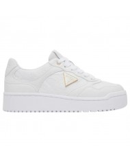 Sneaker Donna Guess Miriam 4G Logo Leather White