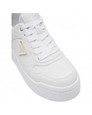Sneaker Donna Guess Miriam 4G Logo Leather White
