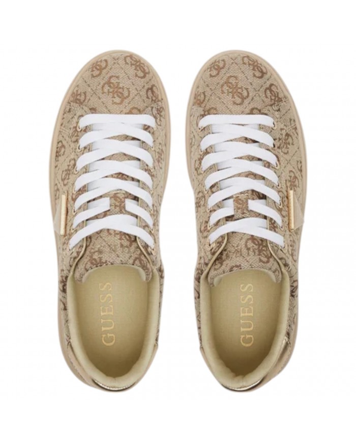 Sneaker Donna Guess Denesa 4G Logo Gold