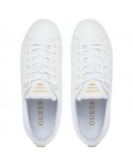 Sneaker Donna Guess Ronii 4G Peony Logo Leather White