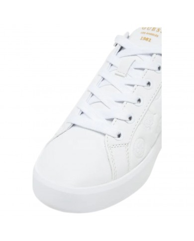Sneaker Donna Guess Ronii 4G Peony Logo Leather White