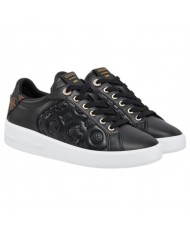 Sneaker Donna Guess Ronii 4G Peony Logo Leather Black Brown