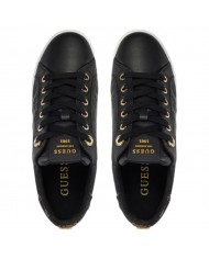 Sneaker Donna Guess Ronii 4G Peony Logo Leather Black Brown