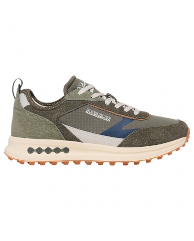 Sneakers Uomo Napapijri Slate 16 Nylon Suede Green Military