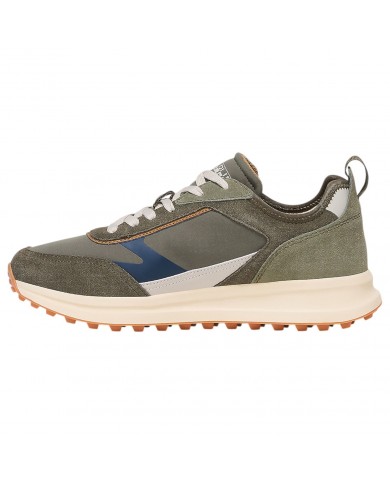 Sneakers Uomo Napapijri Slate 16 Nylon Suede Green Military