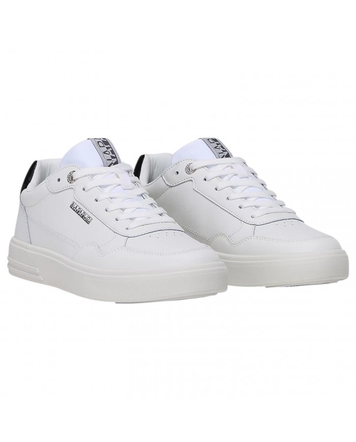 Sneakers Uomo Napapijri Bark 12 Leather White Black