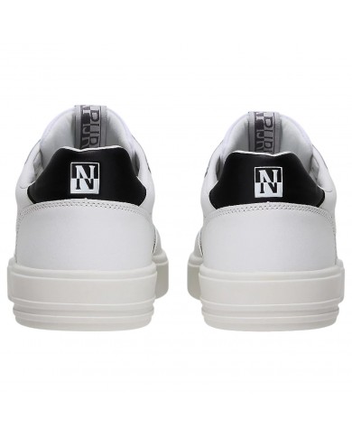Sneakers Uomo Napapijri Bark 12 Leather White Black