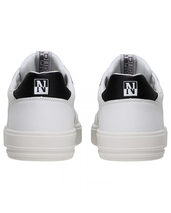 Sneakers Uomo Napapijri Bark 12 Leather White Black
