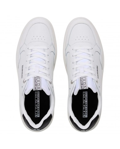 Sneakers Uomo Napapijri Bark 12 Leather White Black