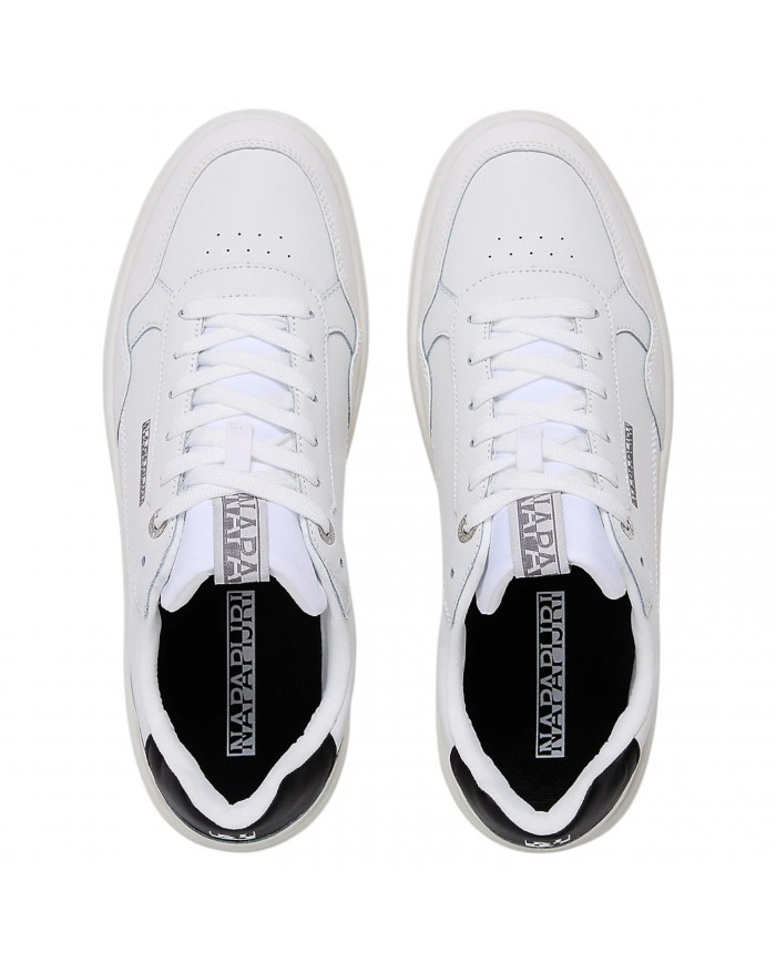Sneakers Uomo Napapijri Bark 12 Leather White Black