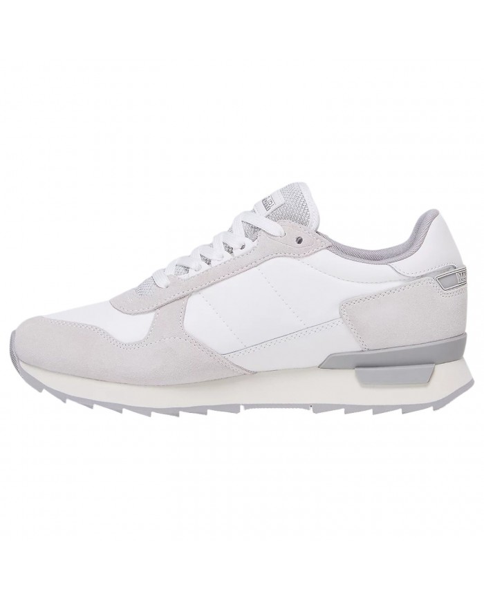 Sneakers Uomo Napapijri Stab 01 Mesh Suede White Grey