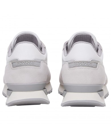 Sneakers Uomo Napapijri Stab 01 Mesh Suede White Grey