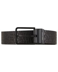 Cintura Uomo Armani Exchange Reversibile Leather Black Grey