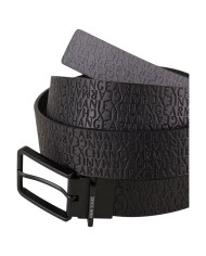Cintura Uomo Armani Exchange Reversibile Leather Black Grey