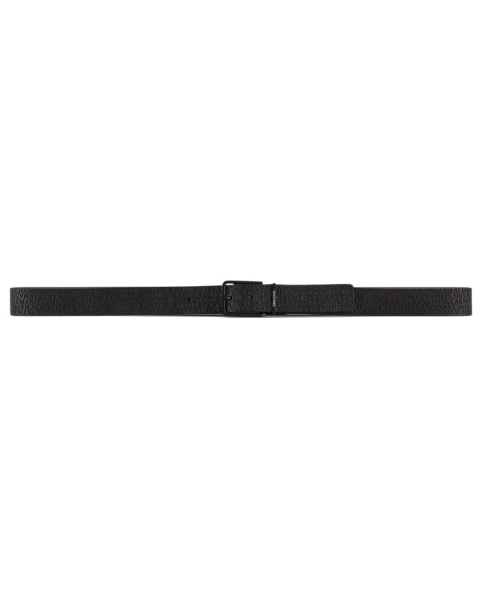 Cintura Uomo Armani Exchange Reversibile Leather Black Grey