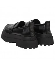 Mocassino Buffalo Donna Pluto Loafer Platform Vegan Leather Black