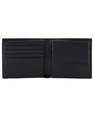 Portafoglio Armani Exchange Uomo Monogram Logo Con Portamonete Leather Black