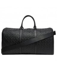 Borsone Uomo Exchange Monogram Logo Leather Black