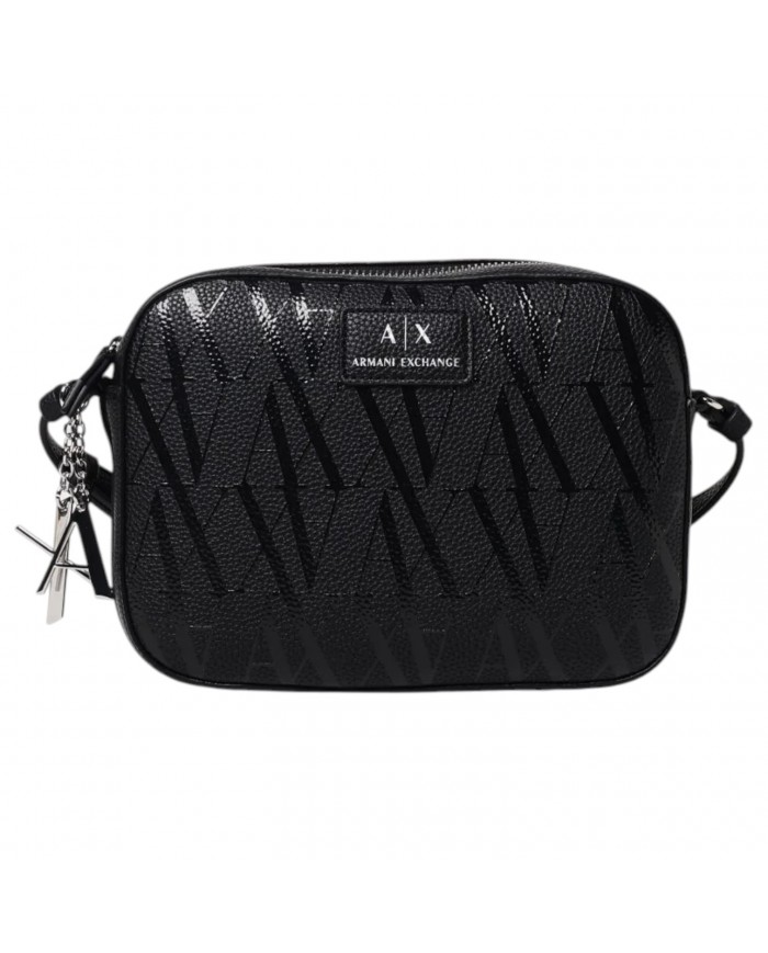 Tracolla Donna Armani Exchange Logata Leather Black